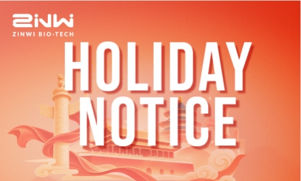 Zinwi Holiday Notice