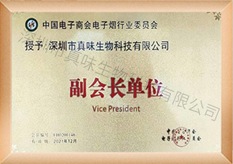 Vice Chairman Enterprise of E-cigarette Industry Committee