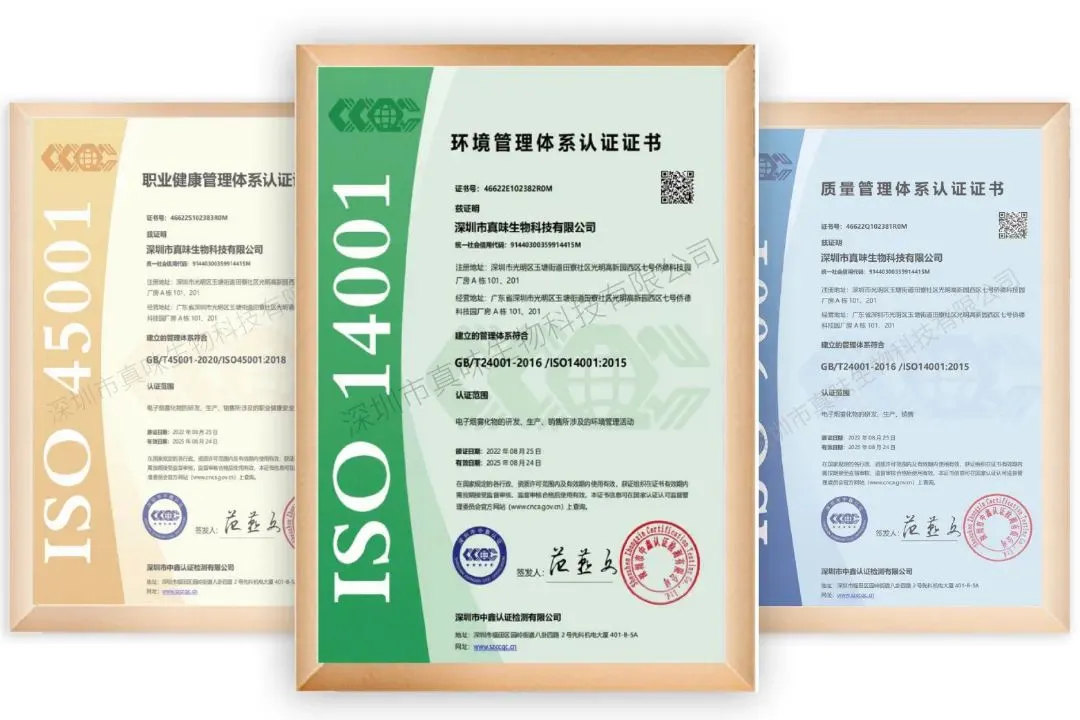 Zinwi ISO14001 Environmental Management System Certification
