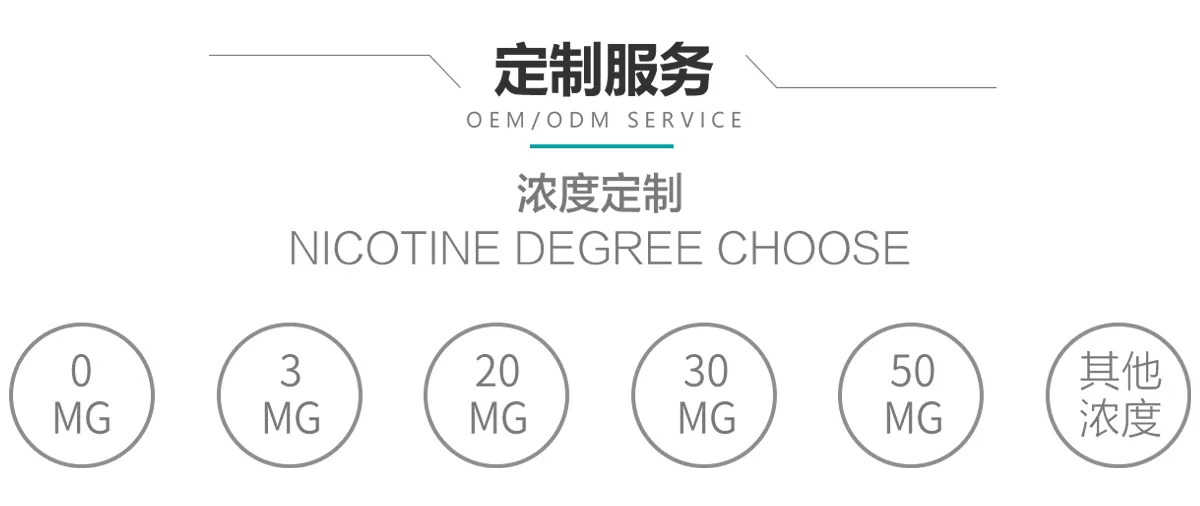 Zinwi Multiple nicotine concentration customization services