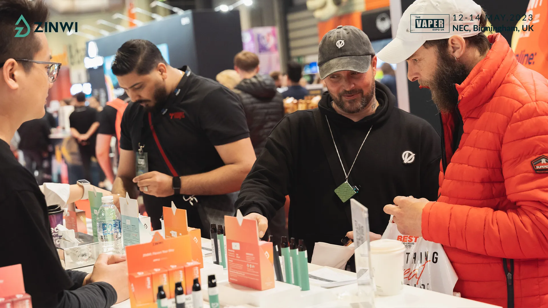 Zinwi showed strength in customized flavoring at the Vaper Expo UK