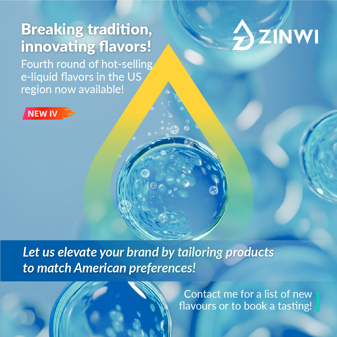 Zinwi-Fourth round of hot-selling e-liquid flavors in the US region now available! 