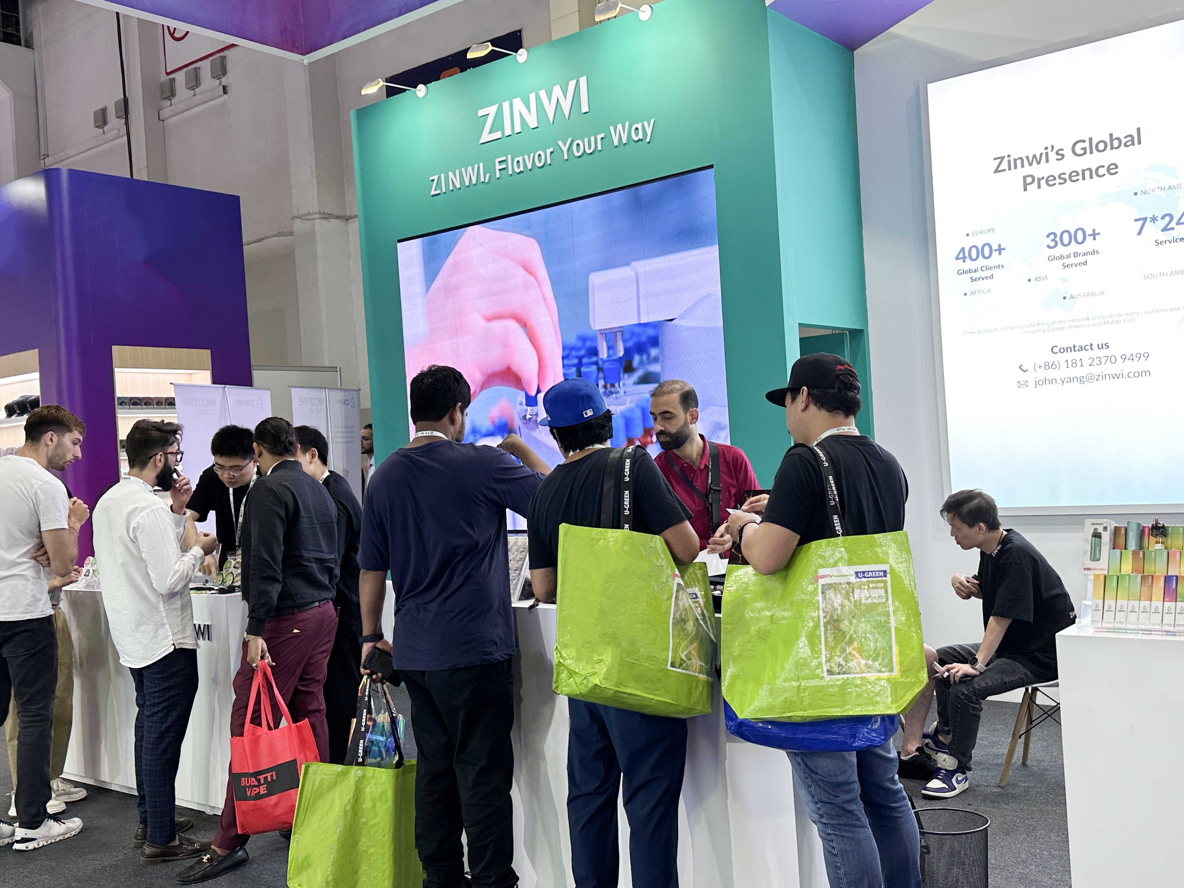 Zinwi Biotech Shines at World Vape Show Dubai 2024, Continues to Lead Industry Innovation