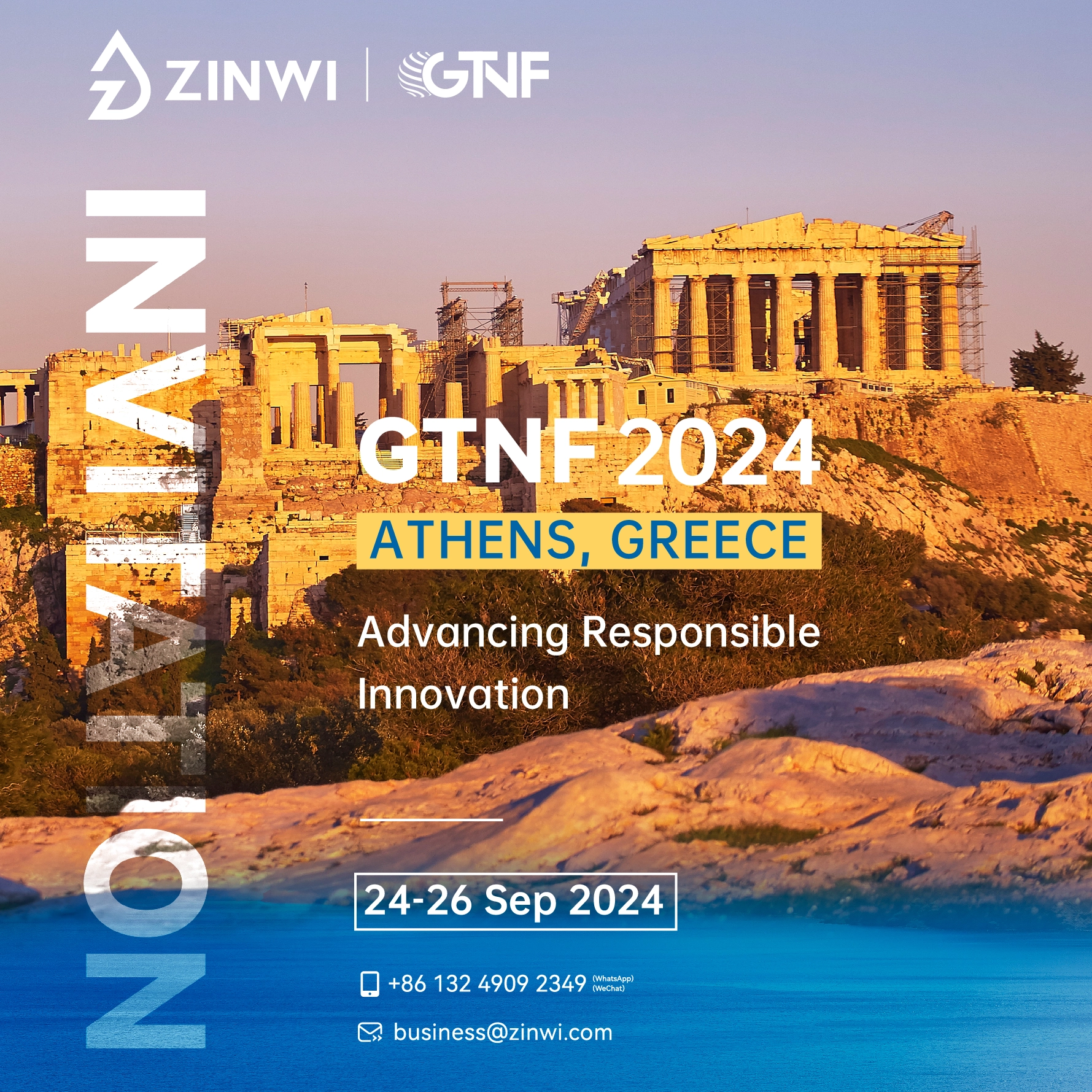 GTNF 2024 is just around the corner and sponsor Zinwi invites you to visit!