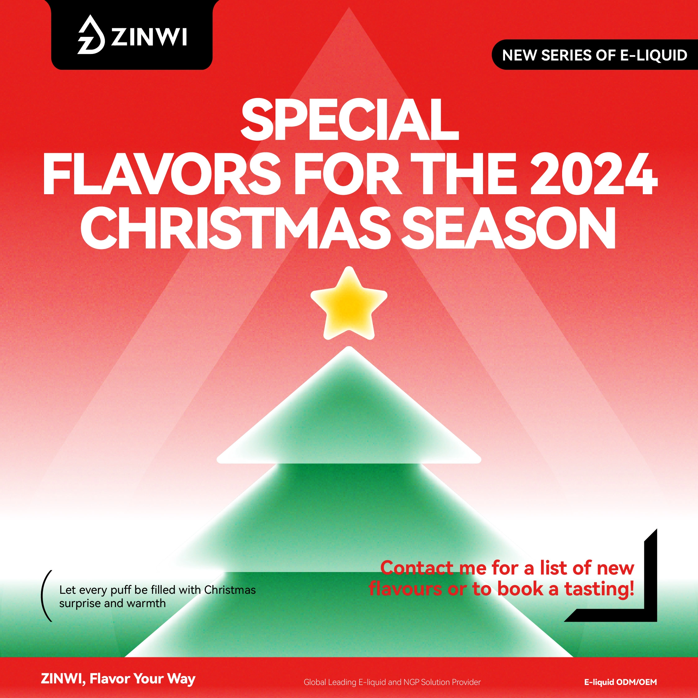 Zinwi Special Flavors for the 2024 Christmas Season