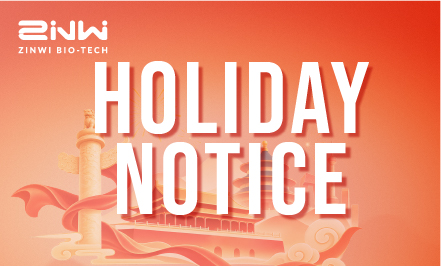 Zinwi Holiday Notice